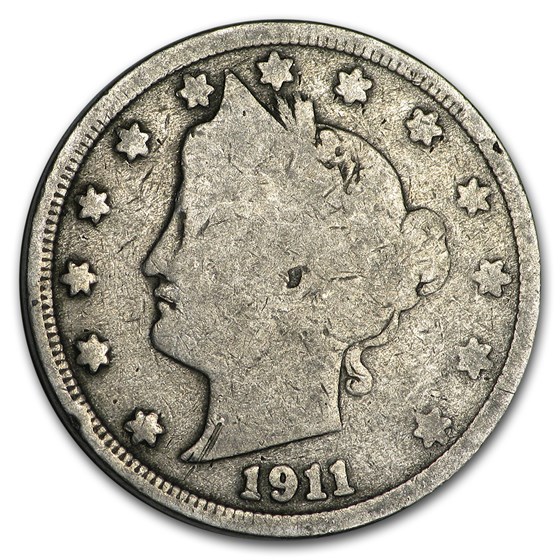 1911 Liberty Head V Nickel Good+ 1911 Liberty Head V Nickel Good+